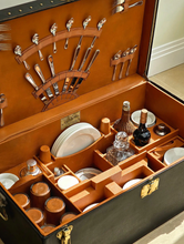 Load image into Gallery viewer, Antique Louis Vuitton Trunk Picnic Motor - ILWT - In Luxury We Trust