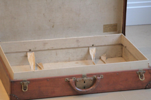 Load image into Gallery viewer, 1920s Louis Vuitton Trunk Leather Case With Royal Provenance and Genuine Cover - ILWT - In Luxury We Trust
