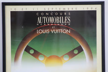 Load image into Gallery viewer, Louis Vuitton Concours Automobiles Classiques ''Vitesse'' Framed Poster by Razzia 1994 - ILWT - In Luxury We Trust