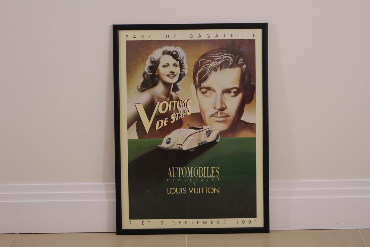 Affiche Louis Vuitton - Automobiles classiques - Voitures de stars