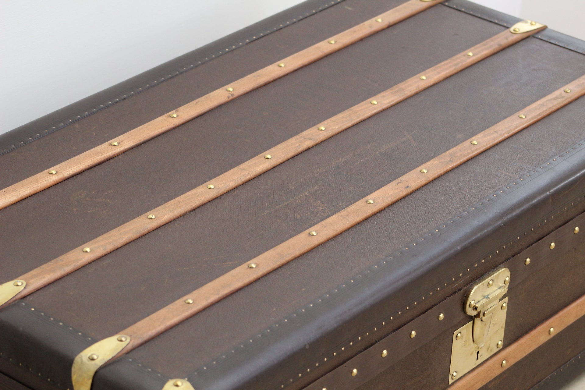 GOYARD cabin trunk in goyardine with original keys, the …