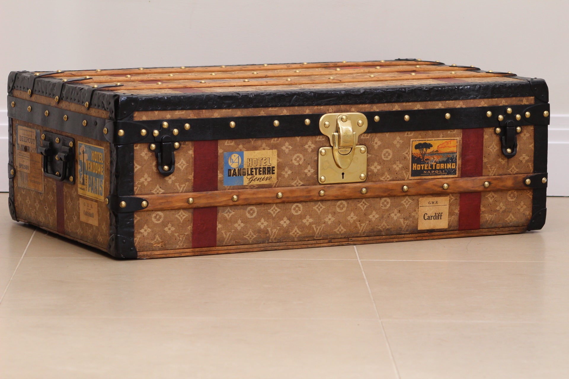 Louis Vuitton Early 1900s Monogram Steamer Trunk