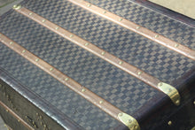 Load image into Gallery viewer, 1880s Antique Louis Vuitton Trunk Damier Courier Steamer - ILWT - In Luxury We Trust
