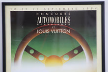 Load image into Gallery viewer, Louis Vuitton Concours Automobiles Classiques &#39;&#39;Vitesse&#39;&#39; Framed Poster by Razzia 1994 - ILWT - In Luxury We Trust
