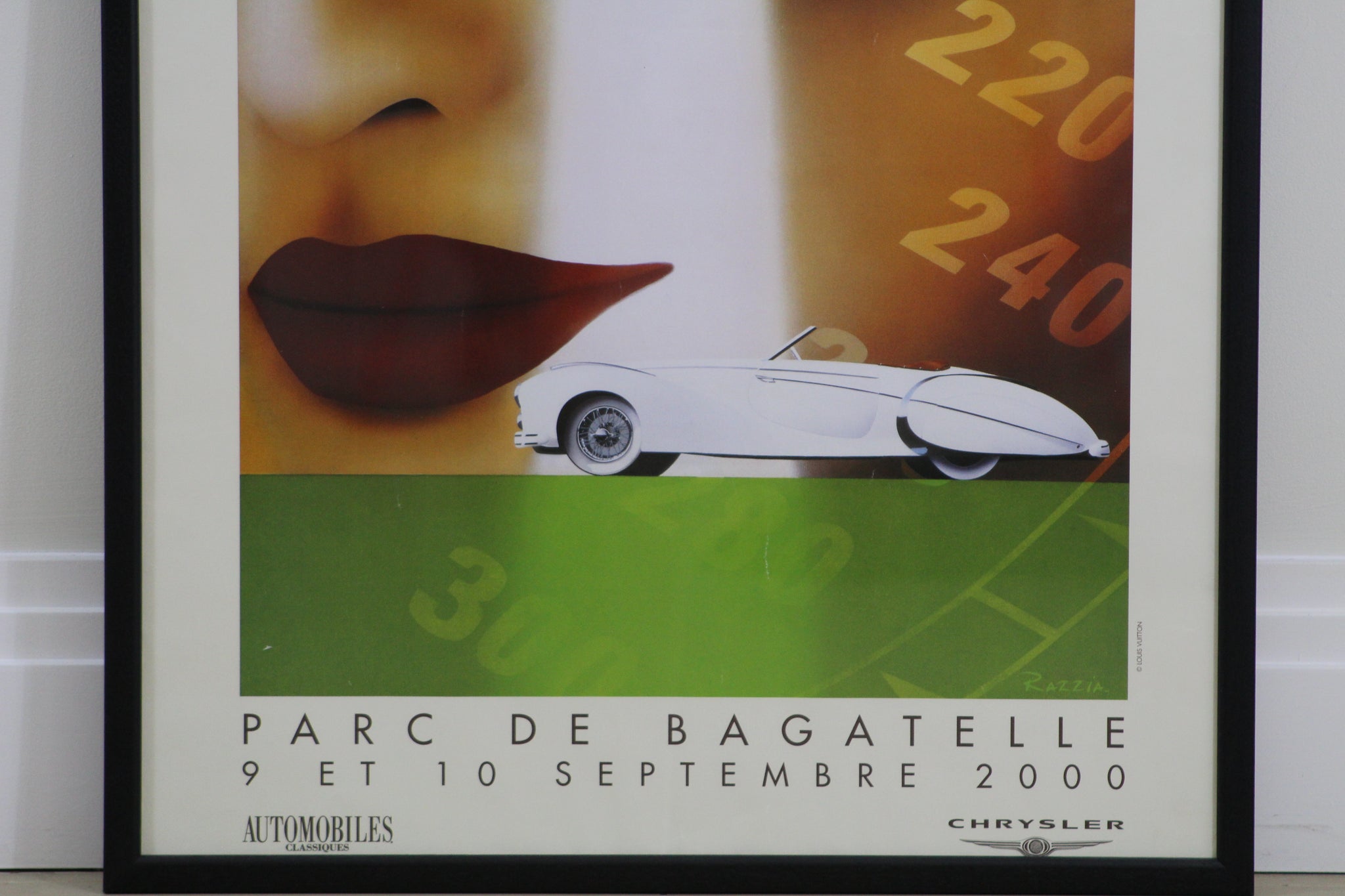 Razzia - Louis Vuitton Concours Automobiles Classiques ''Vitesse'' Framed  Poster