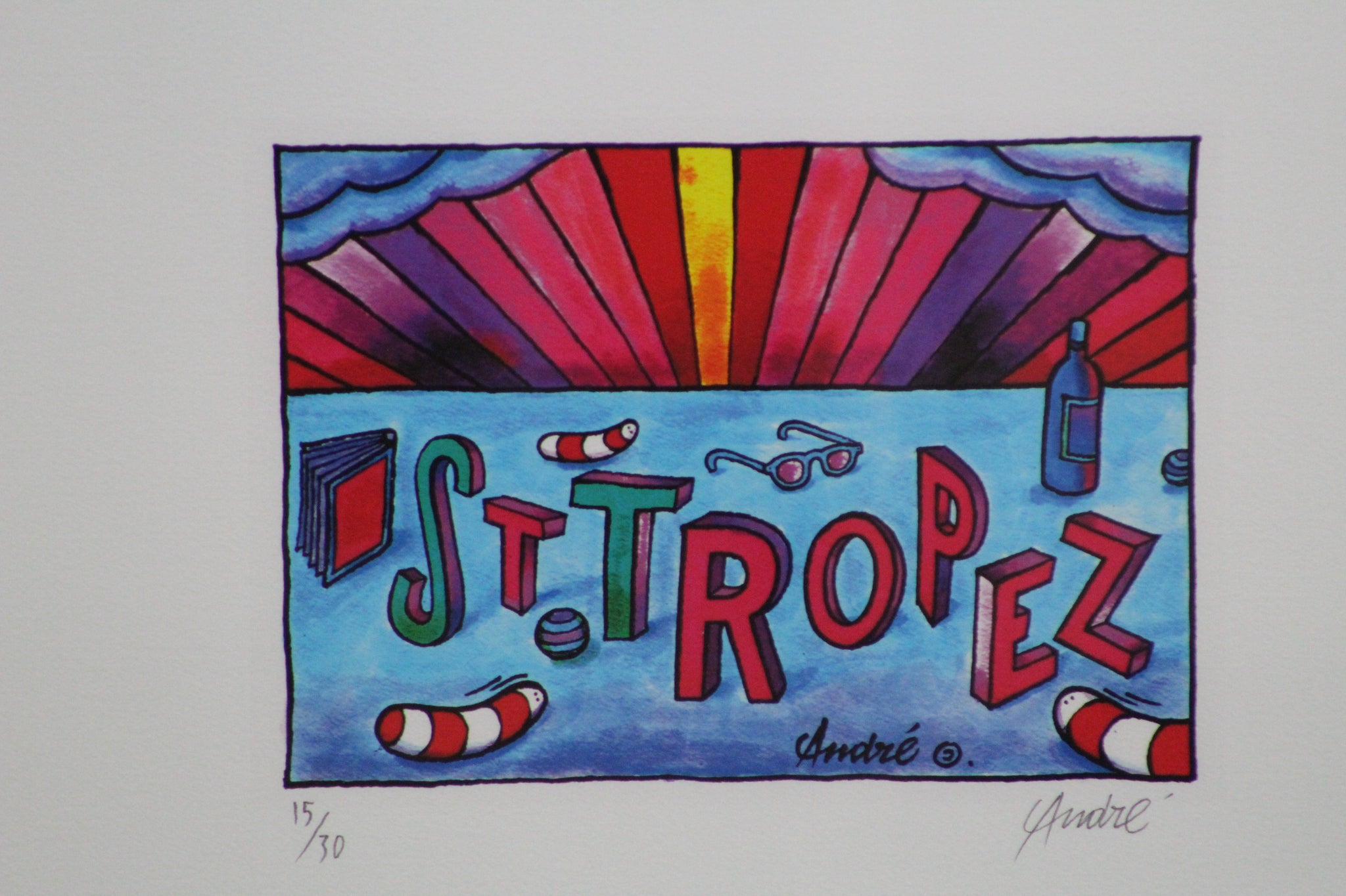 Saint Tropez For Louis Vuitton Framed Painting by Andre – ILWT