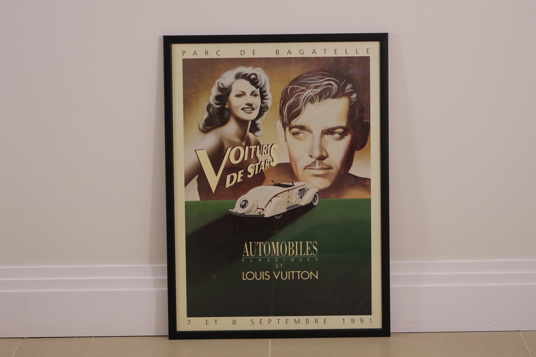 Razzia - Louis Vuitton Concours Automobiles Classiques ''Vitesse'' Framed  Poster