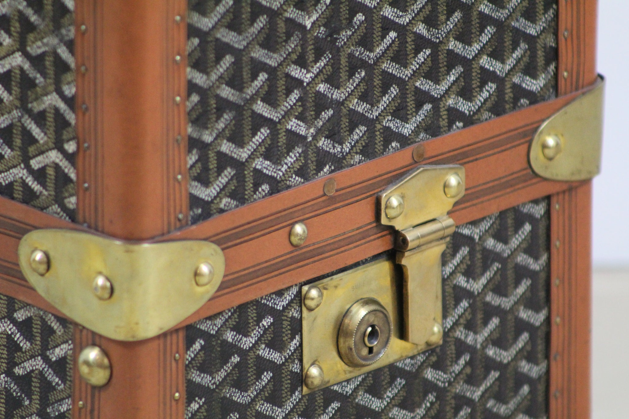 1920s Goyard Library Trunk in Iconic Chevron Canvas – ILWT - In Luxury We  Trust