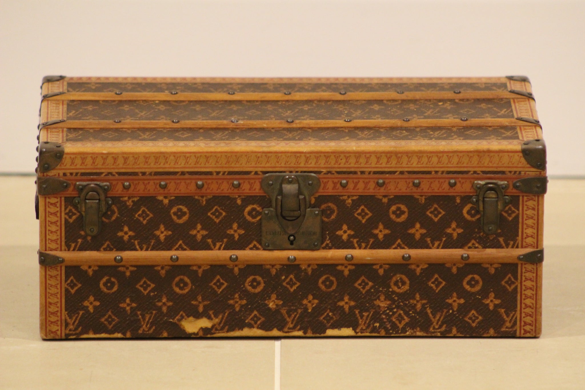 Louis Vuitton - 1930s Louis Vuitton Monogram Flower Trunk Malle Fleurs