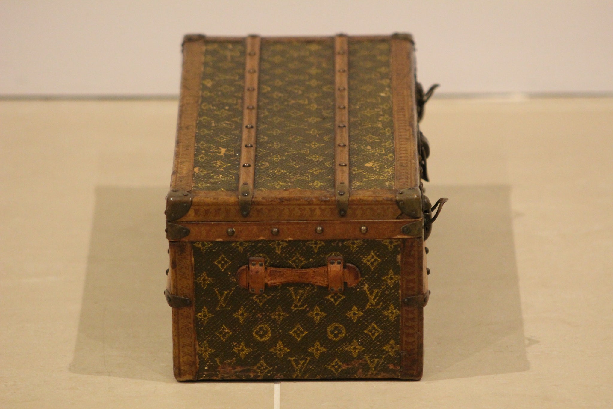 French Monogrammed Cabin Trunk from Louis Vuitton, 1920s