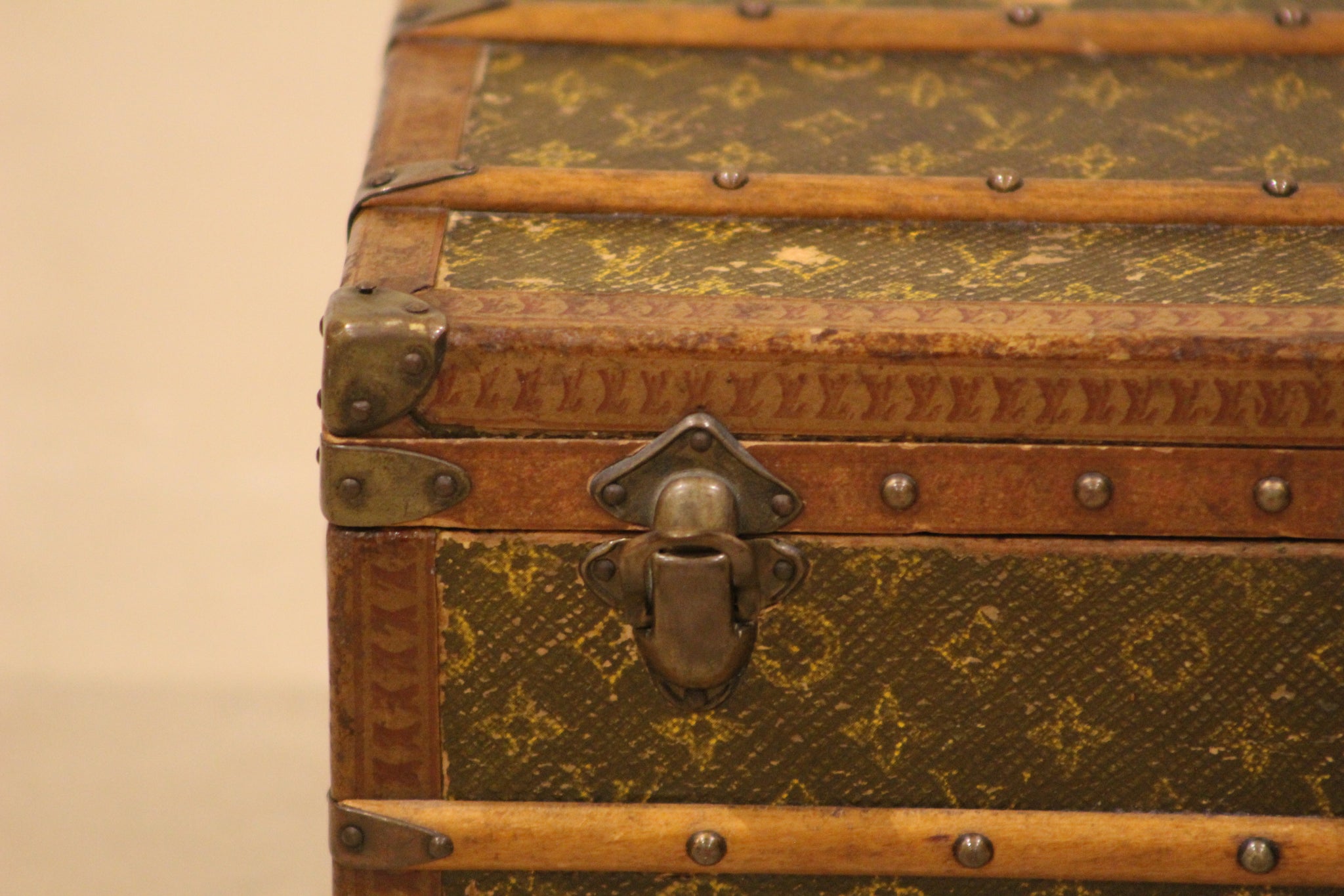 Louis Vuitton Vintage Monogram Steamer Bag Suitcase Travel Antique Trunk