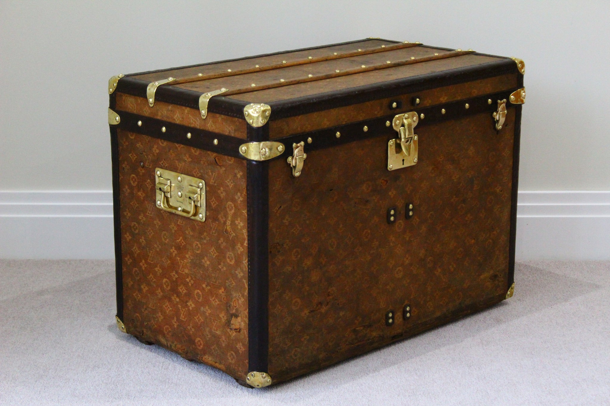 Hat Trunk in Woven Canvas from Louis Vuitton, Paris, 1900s