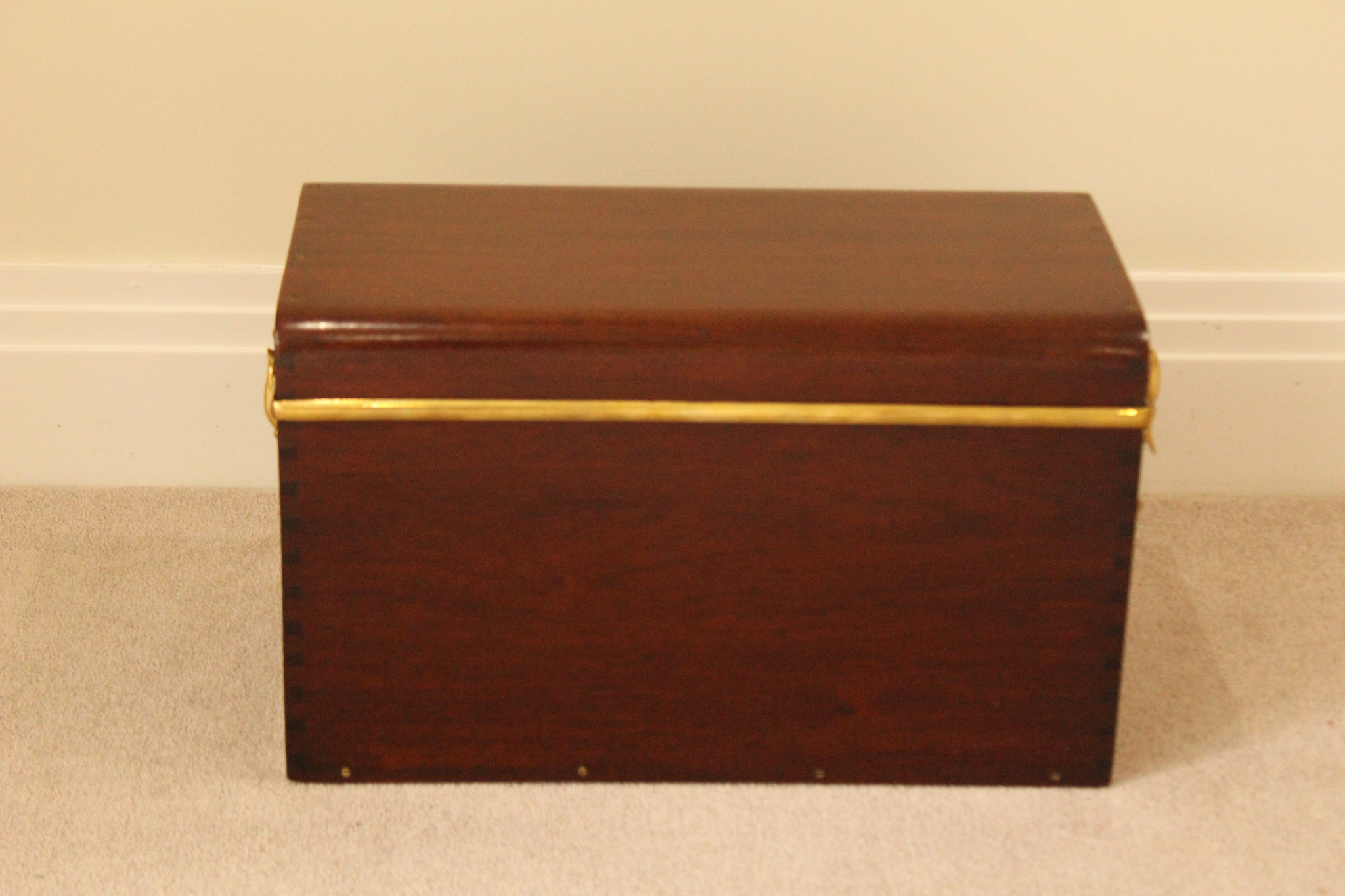 Antique Louis Vuitton toolbox in Mahagony wood - Pinth Vintage Luggage