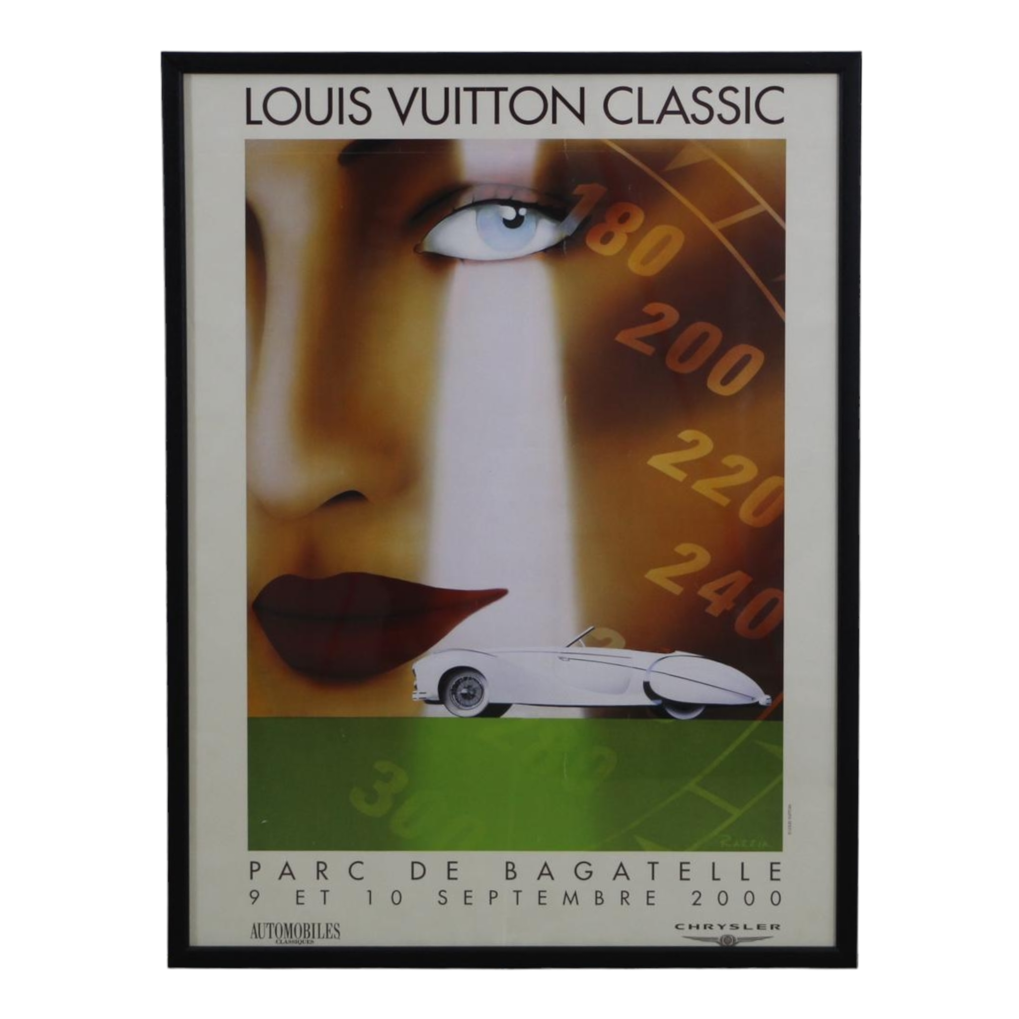 Louis Vuitton 2002 Bagatelle Concours d'Elégance poster by Razzia - l'art  et l'automobile