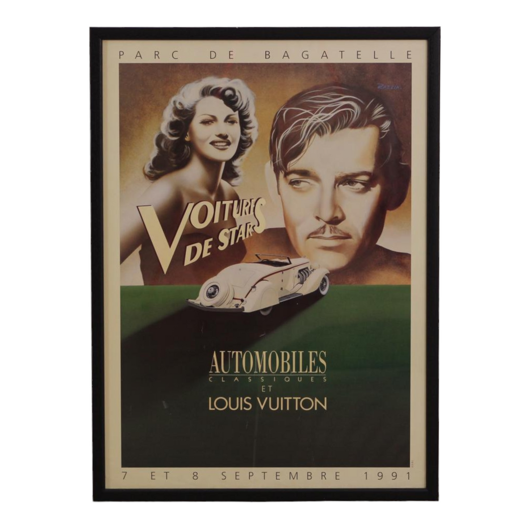 Louis Vuitton Parc de Bagatelle Concours d'Elegance Automobiles Classiques 1991 Poster by Razzia - ILWT - In Luxury We Trust